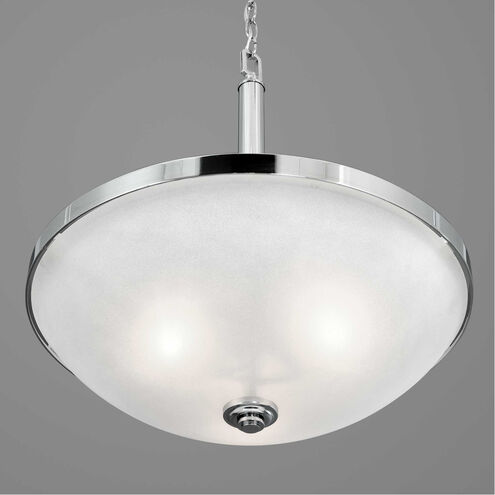 Topsail 3 Light 19 inch Polished Chrome Inverted Pendant Ceiling Light